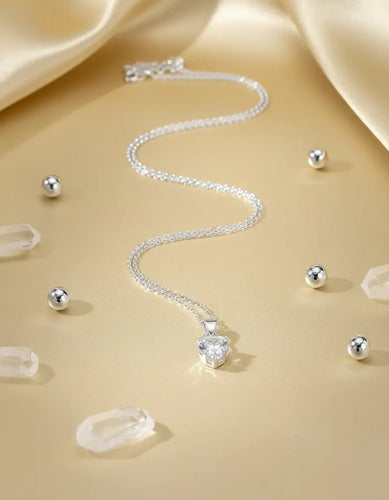 Collar Plata 925 Corazón Regalo Para Hija Mensaje Especial Papá