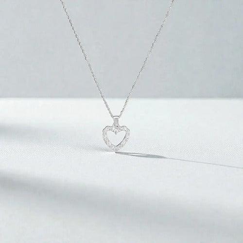 Collar De Corazón Para  Mi Hermosa Hija Con Caja Plateado