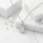 Collar Gota · Regalo para Maestra · Plata 925