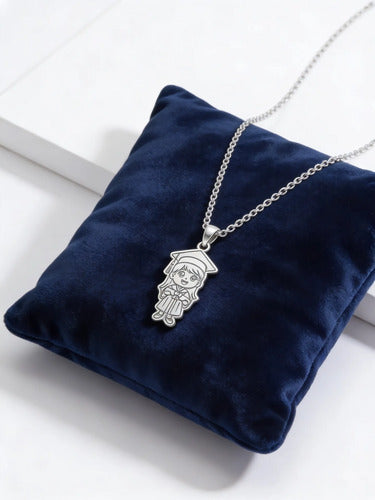 Regalo De Graduación Collar Y Dije Niña - Niño De Plata 925 Niña