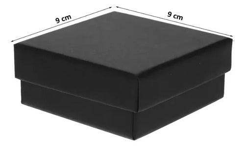 Cajas De Regalo Para Joyeria Color Negro 10 Piezas Negro