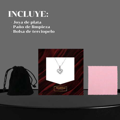 Regalo De Cumpleaños Para Mujer, Collar Elegante Plata 925