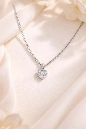 Collar Corazón Plata925, Regalo Para Mamá, Mensaje Especial Mamá