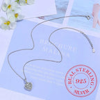 Collar Corazón de Circonita · Plata