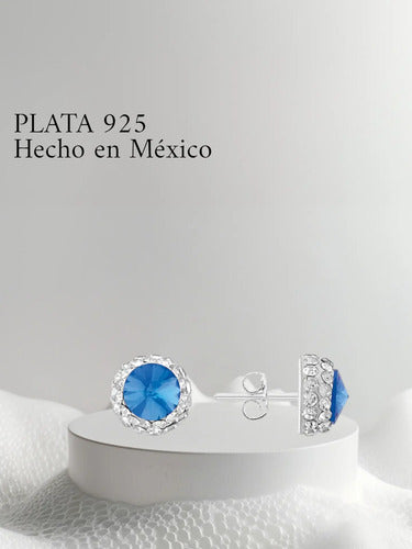 Aretes Broqueles De Plata 925 Para Fiestas