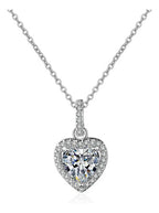 Collar Corazón de Circonita · Plata