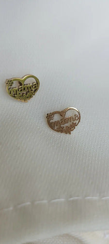 Joyas, El Día De La Madre, Aretes Y Cadena Te Amo Mama, Mom