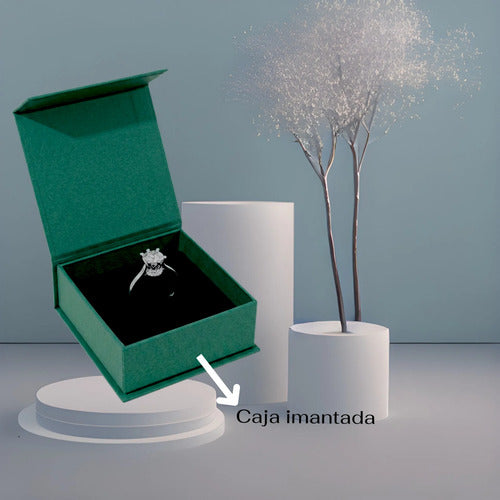 Anillo De Compromiso Plata 925 Forma Corona, Regalo Corona 8