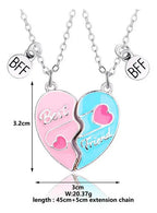 Set 2 Collares Corazón con Imán · Mejores Amigas