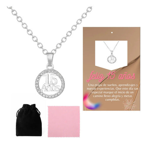 Regalo Para Quinceañera, Collar De Plata 925