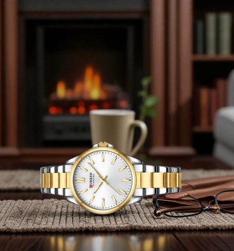 Reloj Para Mujer Acero Inoxidable Moderno, Regalo Mujer Plateado Gris