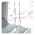Collar Estrella de Cristal Azul · Plata