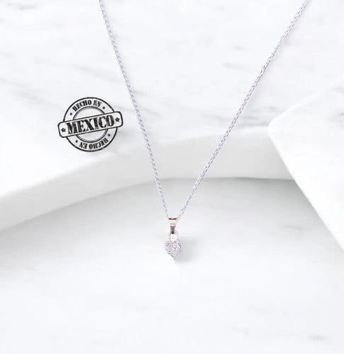 Regalo Para Amiga Collar De Corazón Plata Con Mensaje