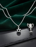 Collar Dije Balón De Futbol Plata, Regalo, Copa Mundial 2026 Plateado