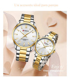 Reloj para Parejas · Acero Inoxidable
