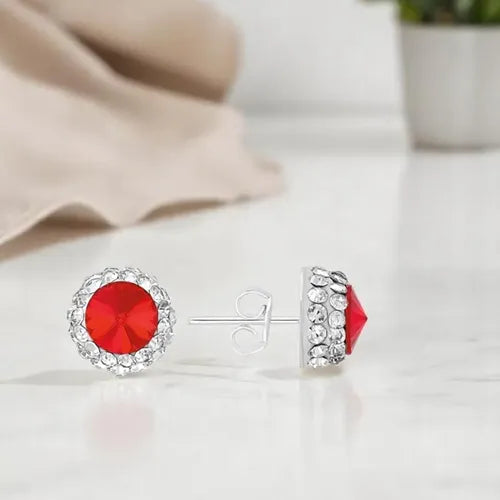 Aretes Broqueles De Plata 925 Para Fiestas