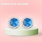 Aretes Broqueles de Fiesta · Plata 925