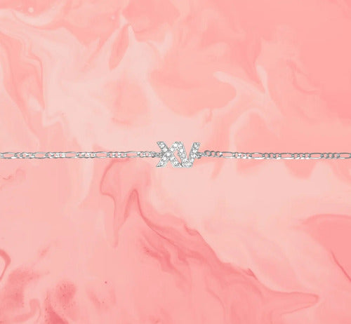 Pulsera Cartier De Xv Años En Plata Regalo Plateado 18 Cm