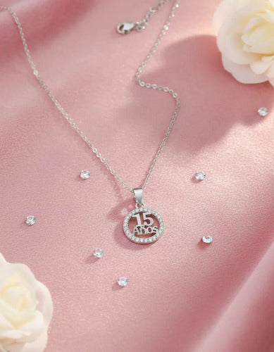 Collar Y Dije De 15 Años Mensaje Especial A Hija, Plata 925