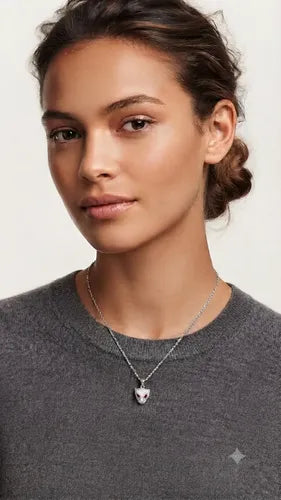 Collar De Jaguar Con Circonitas De Plata 925 Plateado