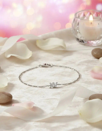 Pulsera Cartier De Xv Años En Plata Regalo Plateado 18 Cm