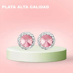Aretes Broqueles de Fiesta · Plata 925