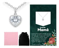 Collar Corazón Plata925, Regalo Para Mamá, Mensaje Especial Mamá