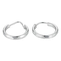 Arracadas Facetadas 12 mm · Plata 925
