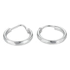 Arracadas Facetadas 12 mm · Plata 925